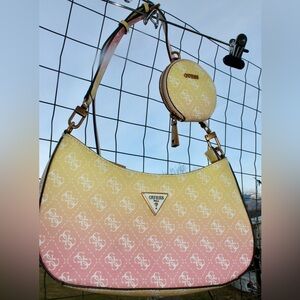GUESS U.S.A. Yellow Ombré Shoulder Bag